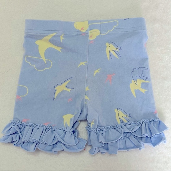 Matilda Jane size 2 Good Hart Harbor View shorties lavender birds ruffled shorts - Picture 2 of 4